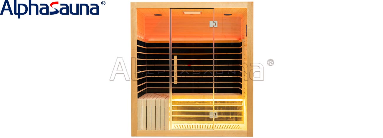 sauna glass door